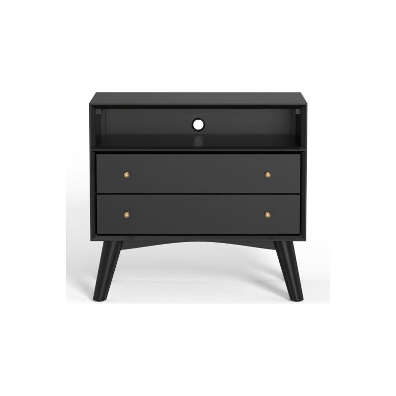 Flynn Large Nightstand, Black - FCHF CITY