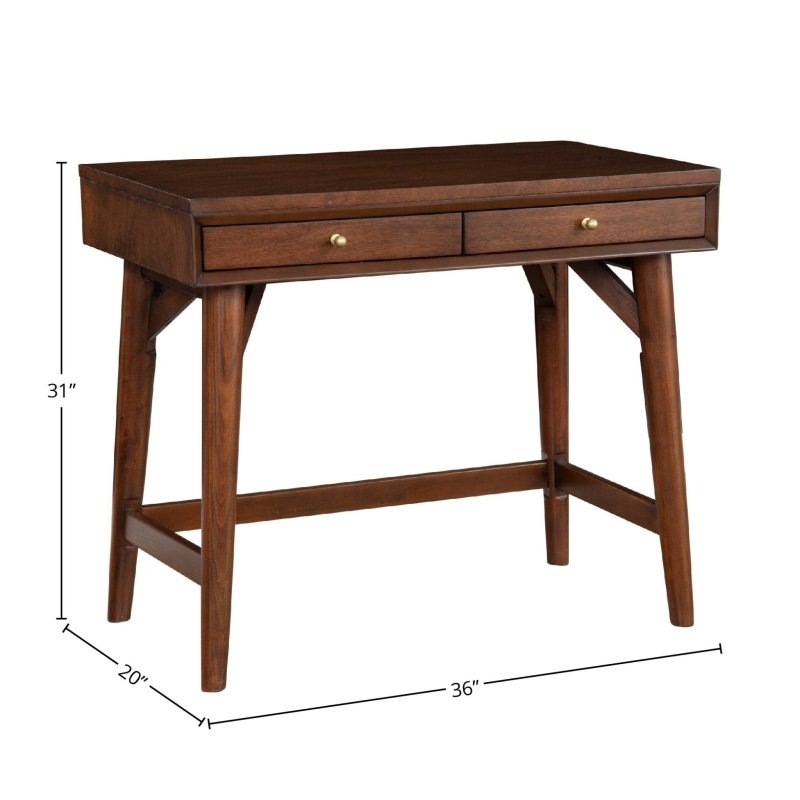 Flynn Mini Desk, Walnut - FCHF CITY