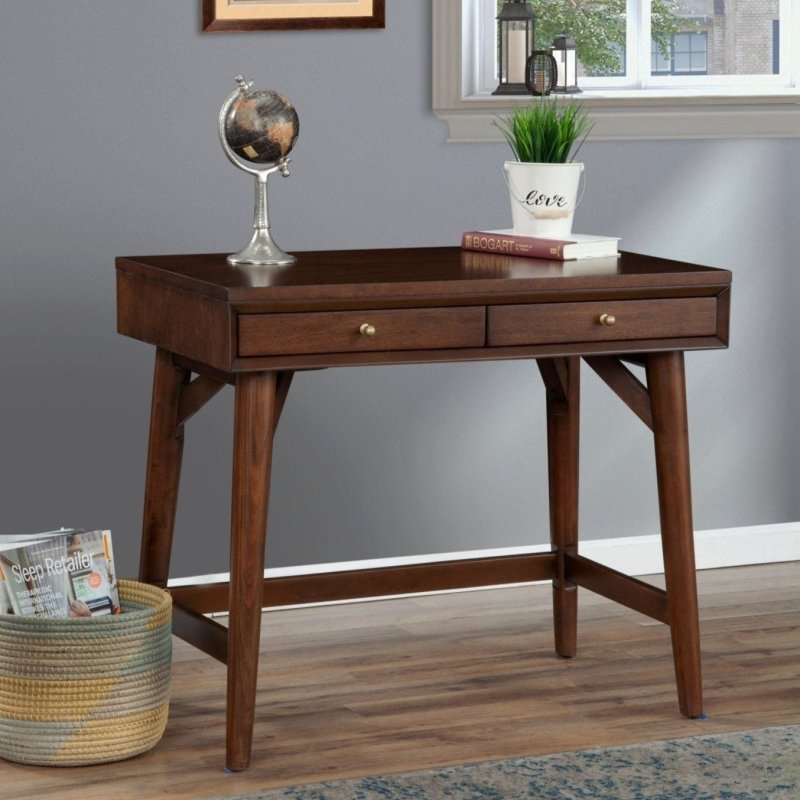 Flynn Mini Desk, Walnut - FCHF CITY