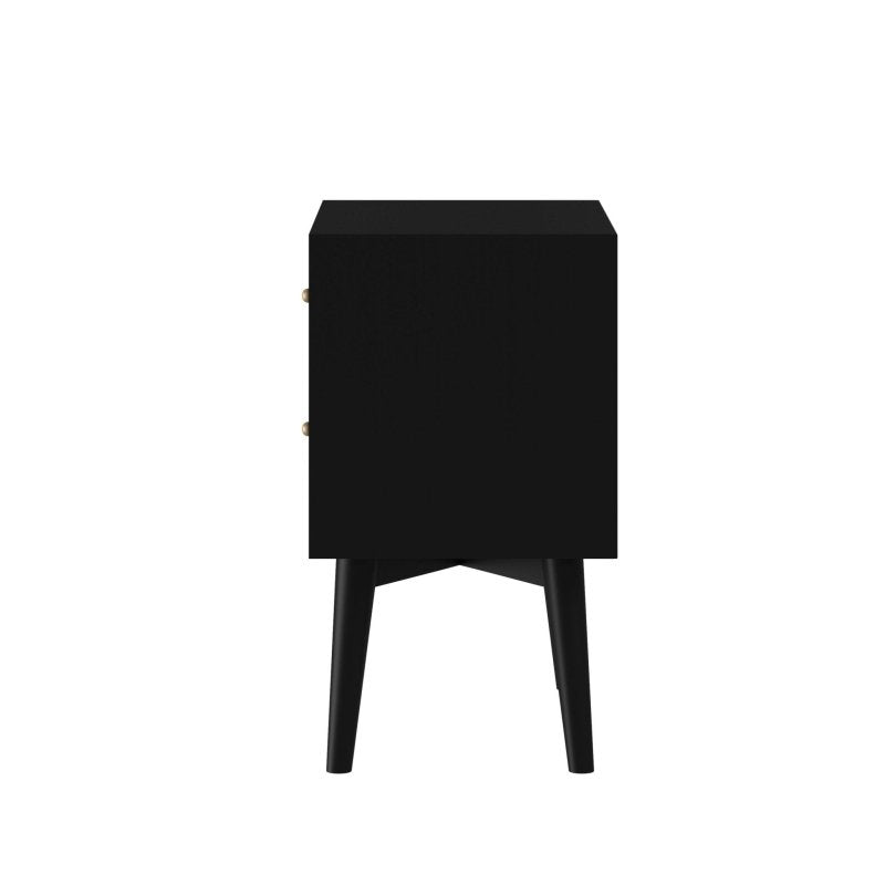 Flynn Nightstand, Black - FCHF CITY