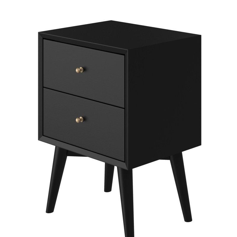 Flynn Nightstand, Black - FCHF CITY