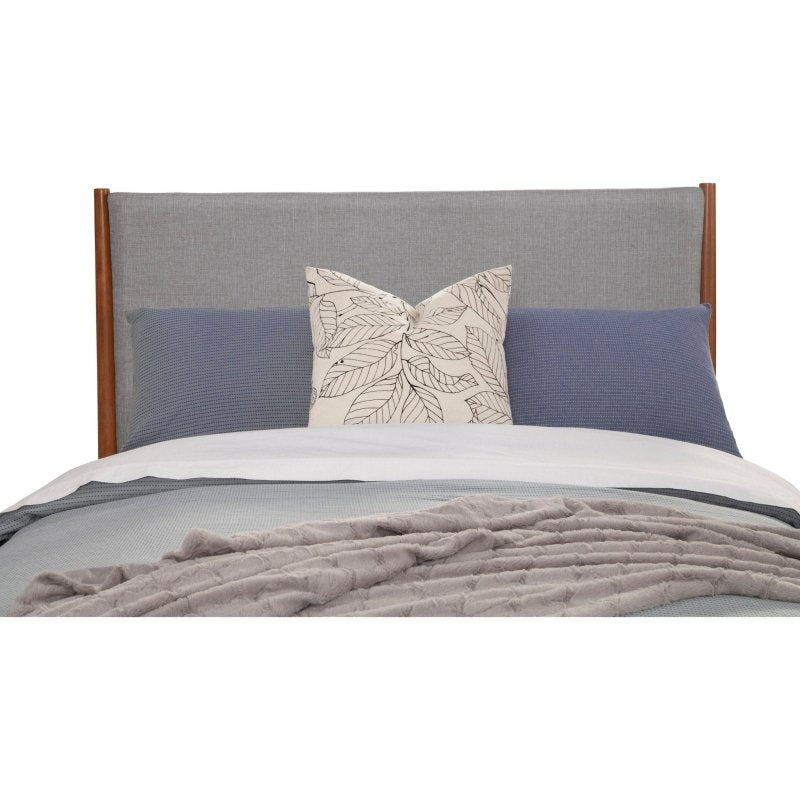 Flynn Panel Bed, Acorn/Grey - FCHF CITY