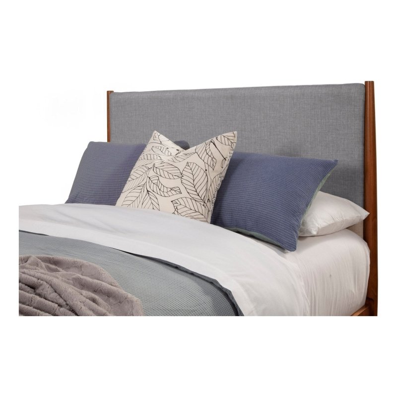 Flynn Panel Bed, Acorn/Grey - FCHF CITY
