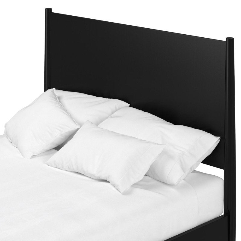 Flynn Panel Bed, Black - FCHF CITY