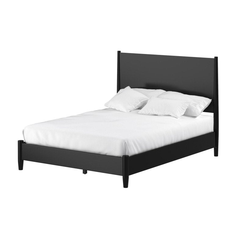 Flynn Panel Bed, Black - FCHF CITY