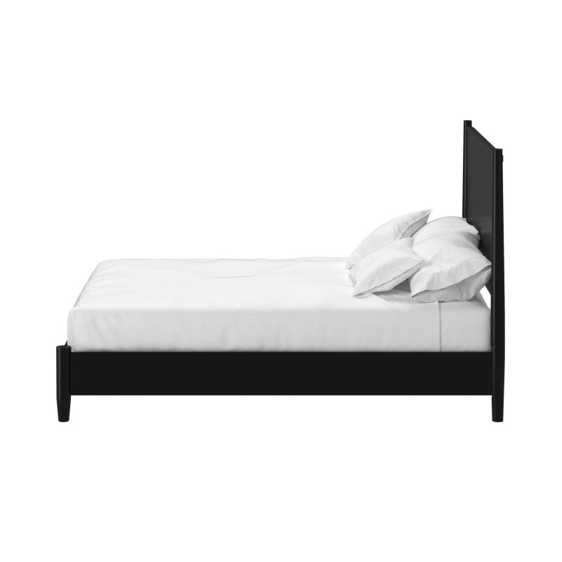 Flynn Panel Bed, Black - FCHF CITY