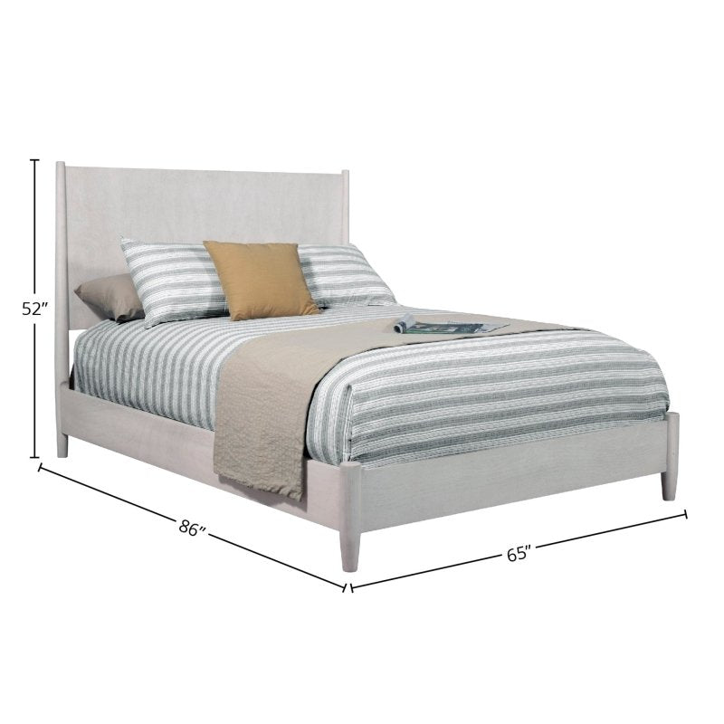 Flynn Panel Bed, Gray - FCHF CITY