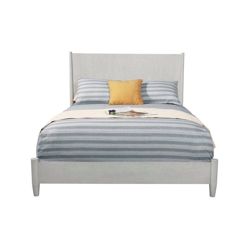 Flynn Panel Bed, Gray - FCHF CITY