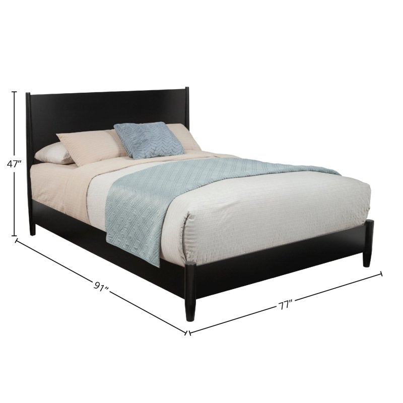 Flynn Platform Bed, Black - FCHF CITY