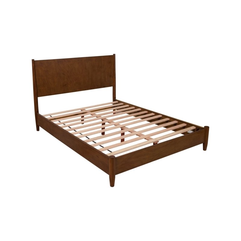Flynn Platform Bed, Walnut - FCHF CITY