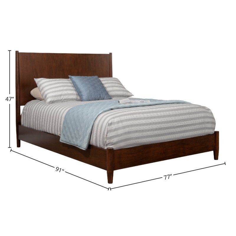 Flynn Platform Bed, Walnut - FCHF CITY