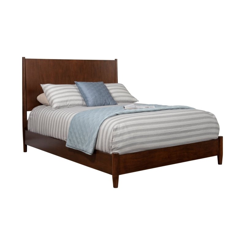 Flynn Platform Bed, Walnut - FCHF CITY
