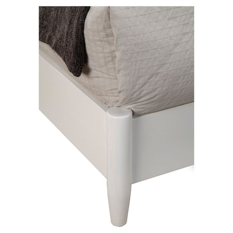 Flynn Retro Bed, White - FCHF CITY