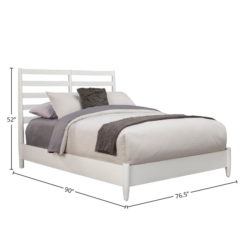 Flynn Retro Bed, White - FCHF CITY