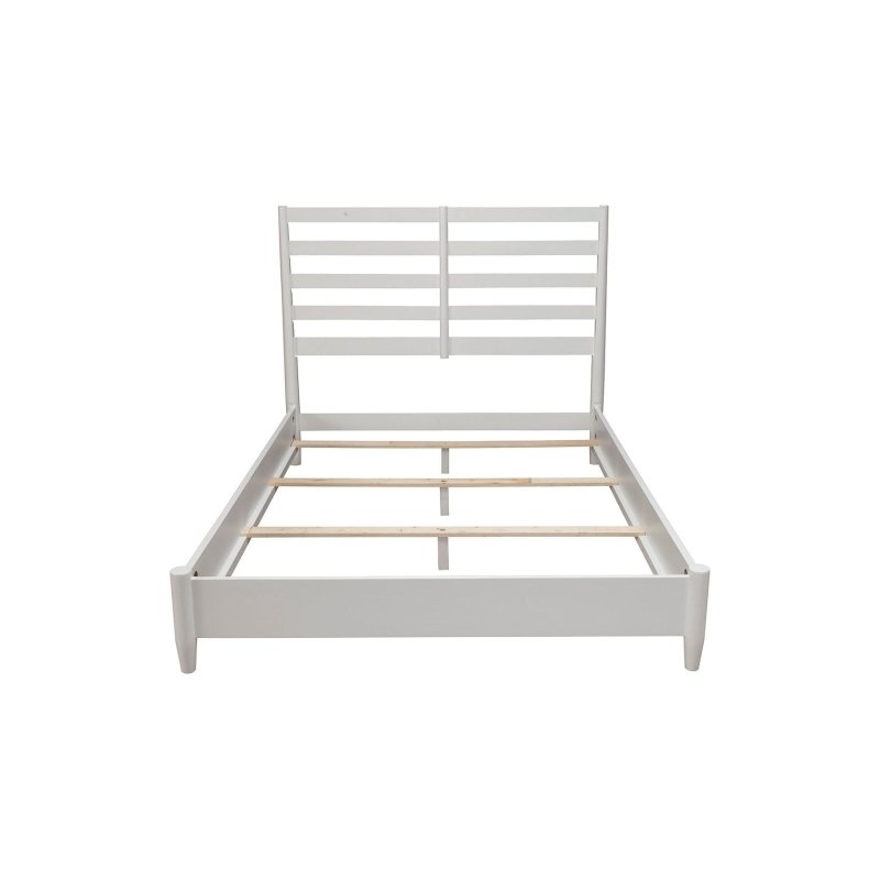 Flynn Retro Bed, White - FCHF CITY