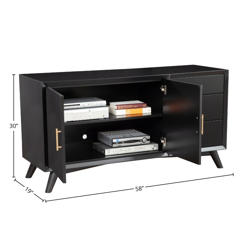 Flynn Sideboard, Black - FCHF CITY