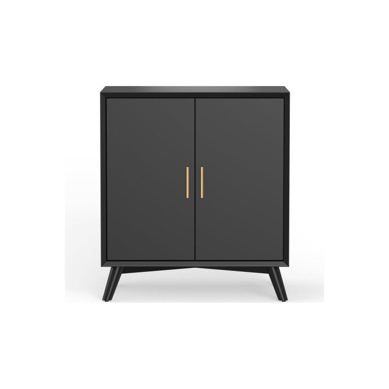 Flynn Small Bar Cabinet, Black - FCHF CITY