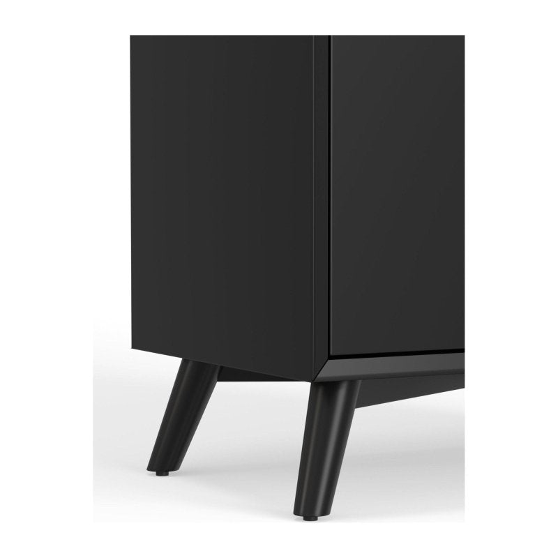 Flynn Small Bar Cabinet, Black - FCHF CITY