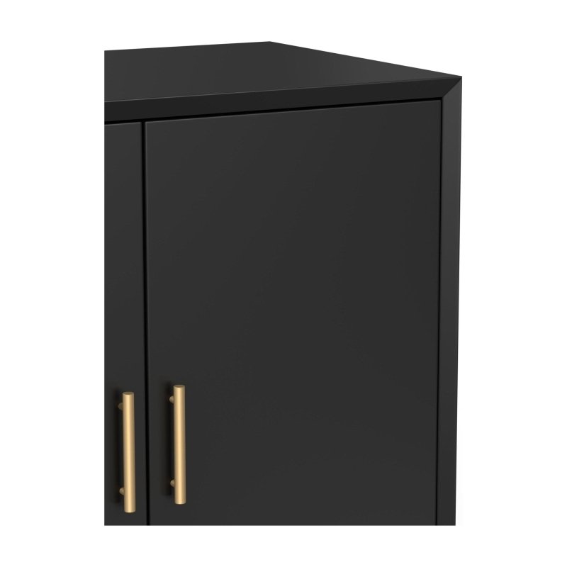 Flynn Small Bar Cabinet, Black - FCHF CITY