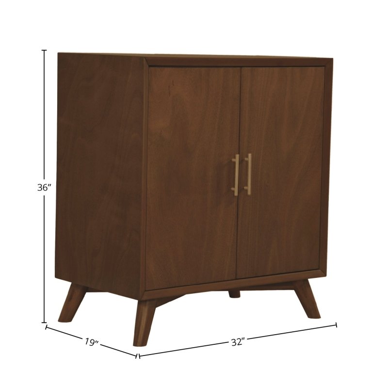Flynn Small Bar Cabinet, Walnut - FCHF CITY