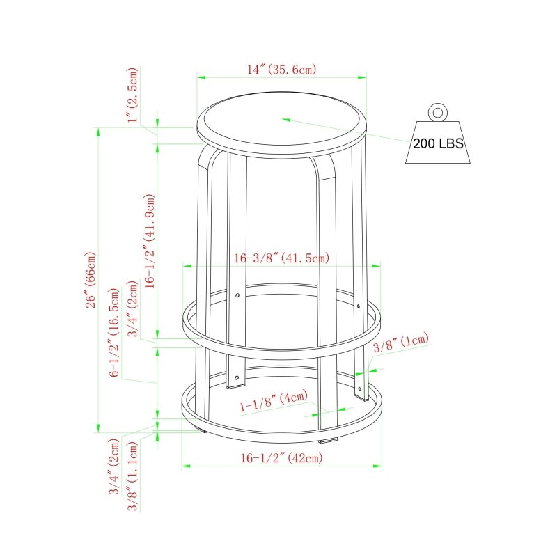 Foremand Kitchen Bar Stool, Set of 2 - FCHF CITY