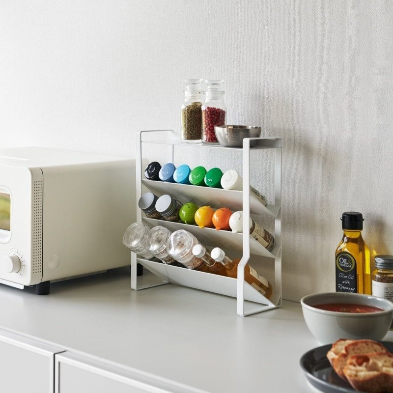 Four - Tier Slim Spice Rack - Steel - FCHF CITY