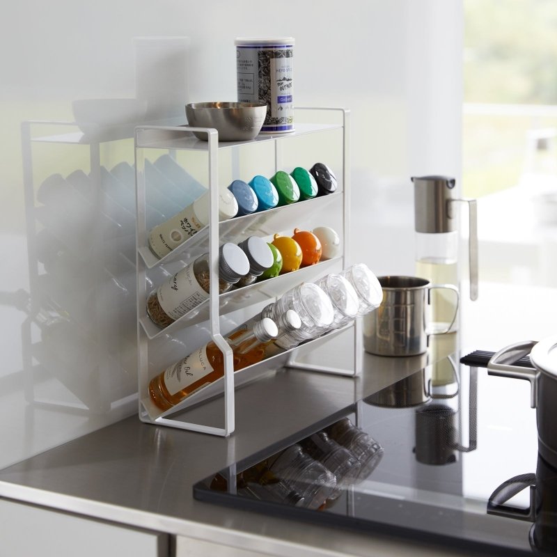 Four - Tier Slim Spice Rack - Steel - FCHF CITY