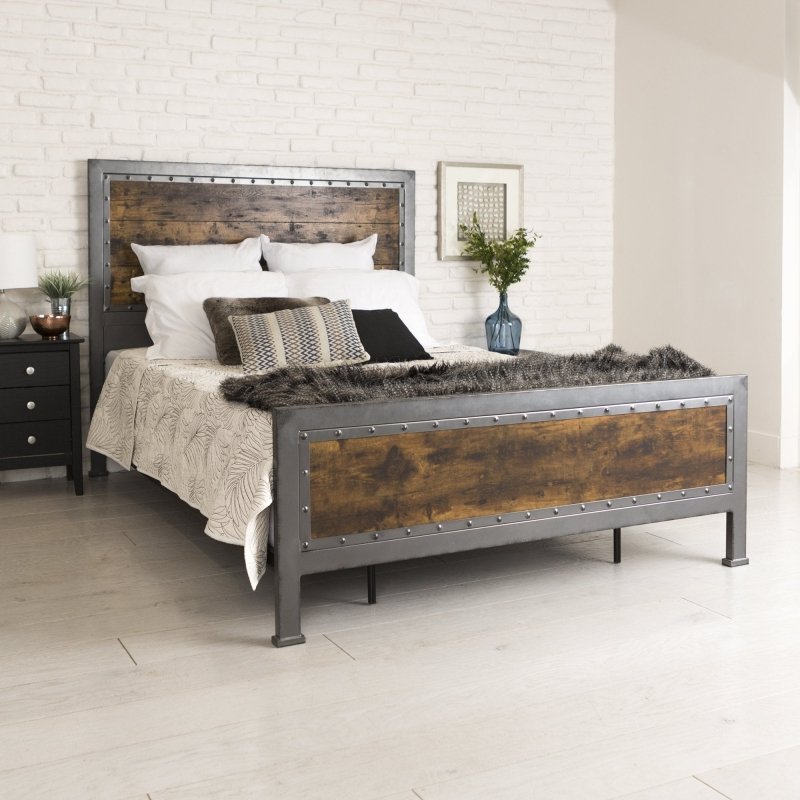 Galen Rustic Queen Bed - FCHF CITY
