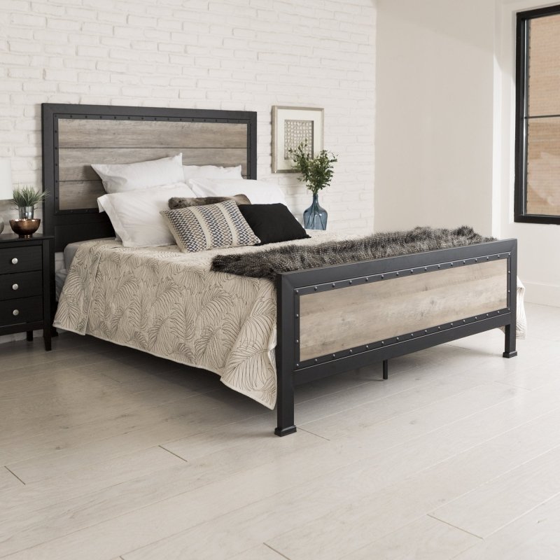 Galen Rustic Queen Bed - FCHF CITY
