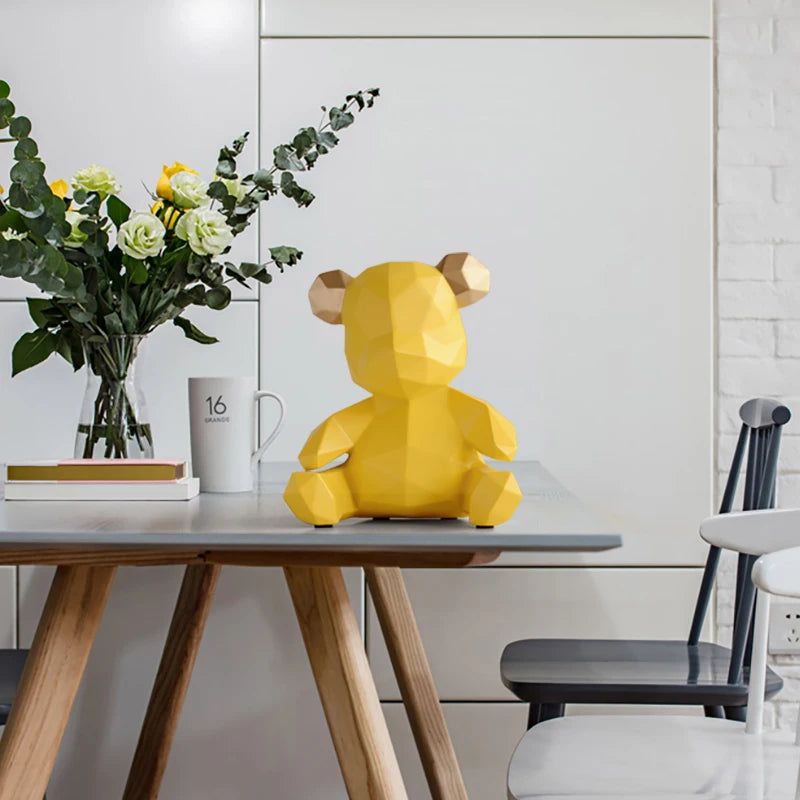 Geometric Bear Figurine - FCHF CITY