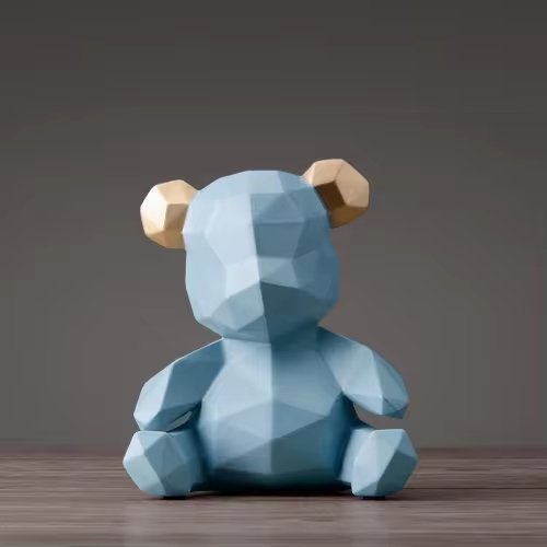 Geometric Bear Figurine - FCHF CITY