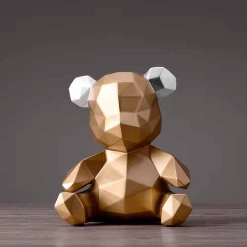 Geometric Bear Figurine - FCHF CITY