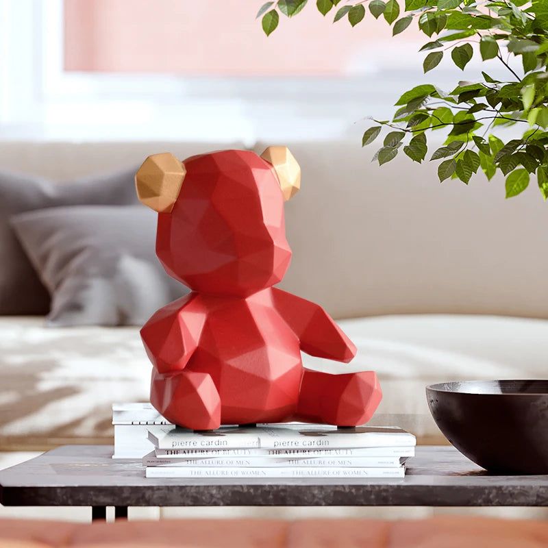 Geometric Bear Figurine - FCHF CITY