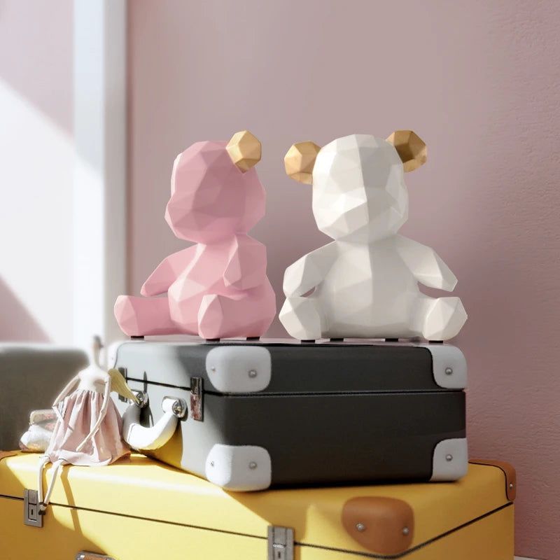 Geometric Bear Figurine - FCHF CITY
