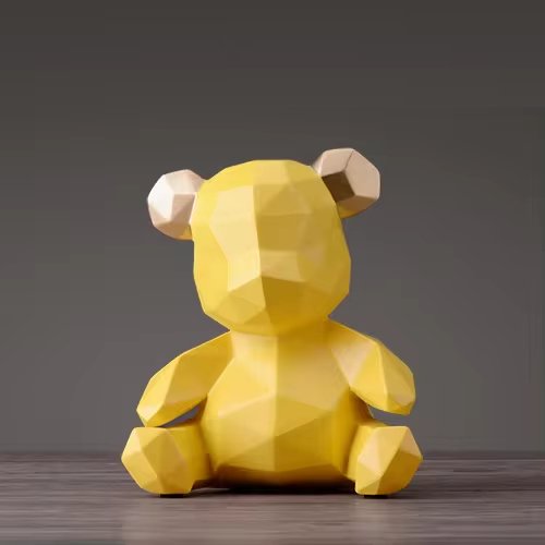Geometric Bear Figurine - FCHF CITY