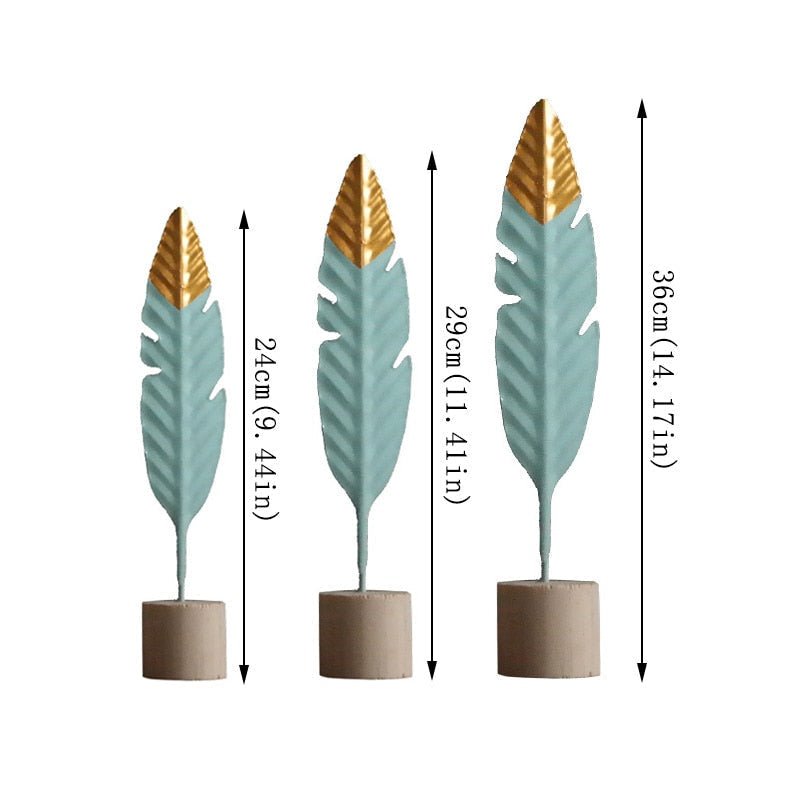 Gold - Dipped Feather Decoration - FCHF CITY
