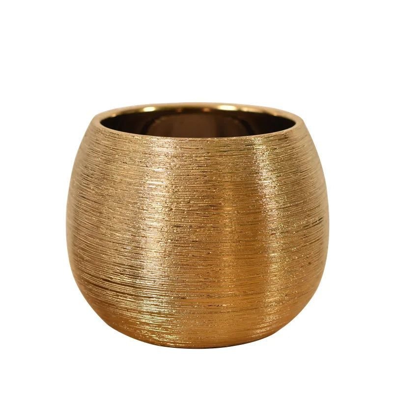 Gold - Plated Flower Pot - FCHF CITY