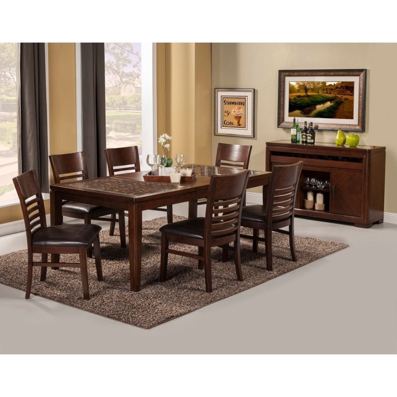 Granada Side Chairs, Brown Merlot - FCHF CITY