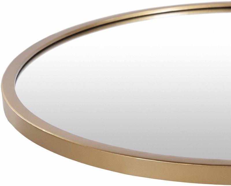 Guinda Round Gold Framed Wall Mirror - FCHF CITY
