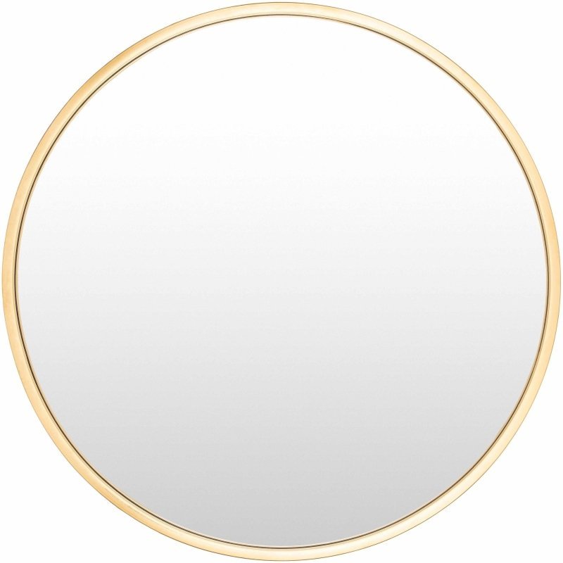 Guinda Round Gold Framed Wall Mirror - FCHF CITY