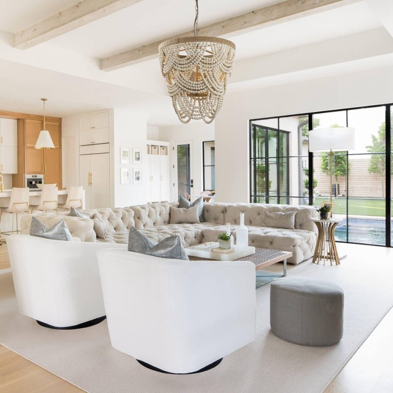 Hatfield 4 - Light Bohemia Style Wood Beaded Chandelier - FCHF CITY