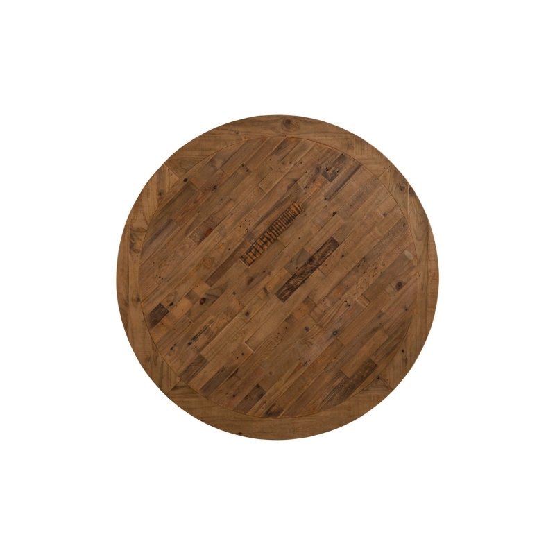 Kensington Round Dining Table, Reclaimed Natural - FCHF CITY