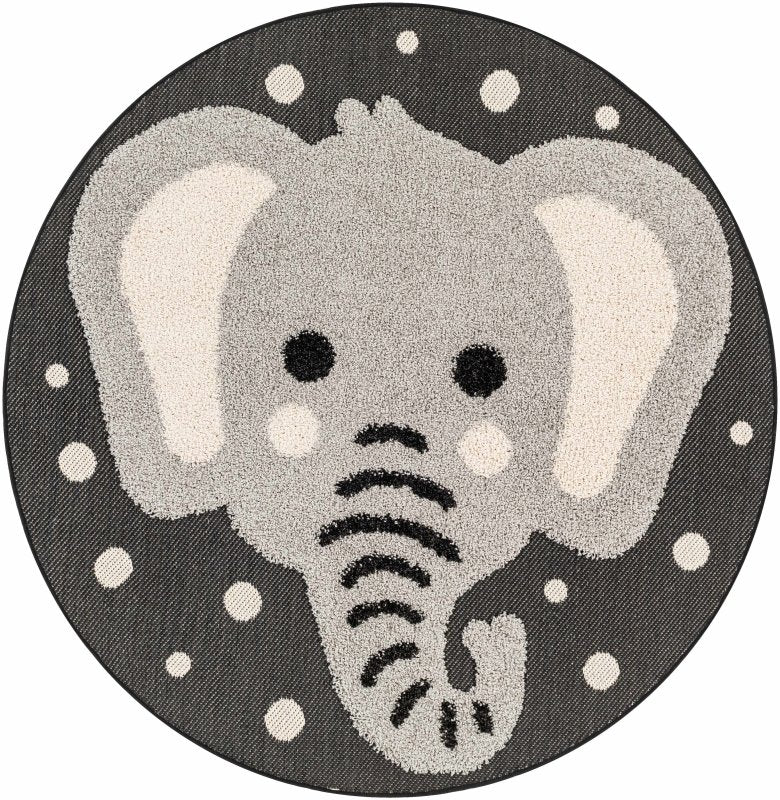 Kids Elephant Animal Print Nursery Area Rug - FCHF CITY