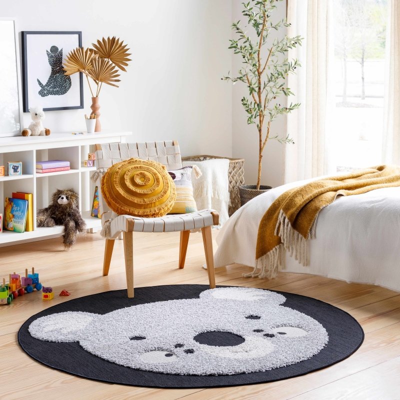 Kids Koala Animal Print Nursery Area Rug - FCHF CITY