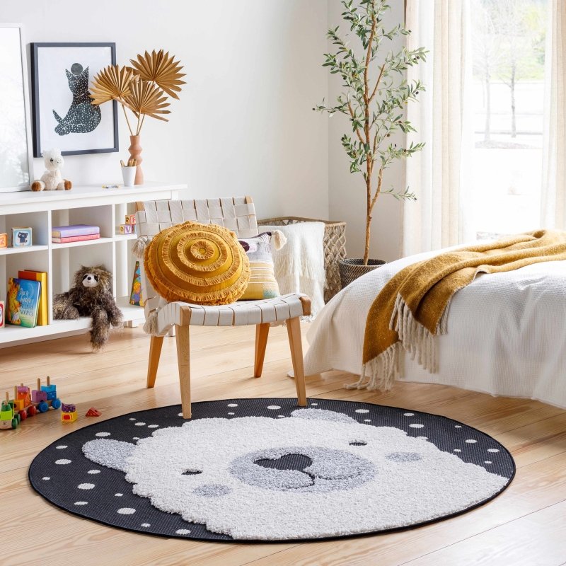 Kids Llama Animal Print Nursery Area Rug - FCHF CITY