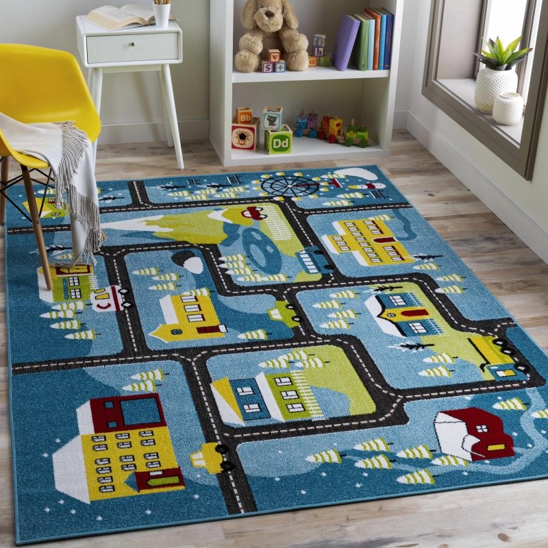 Kids Road Area Rug - FCHF CITY