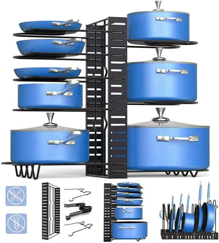 Kitchen Pots & Pans Organizer Rack - FCHF CITY
