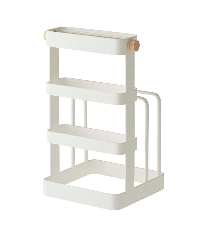 Knife & Cutting Board Stand - Steel + Wood - FCHF CITY