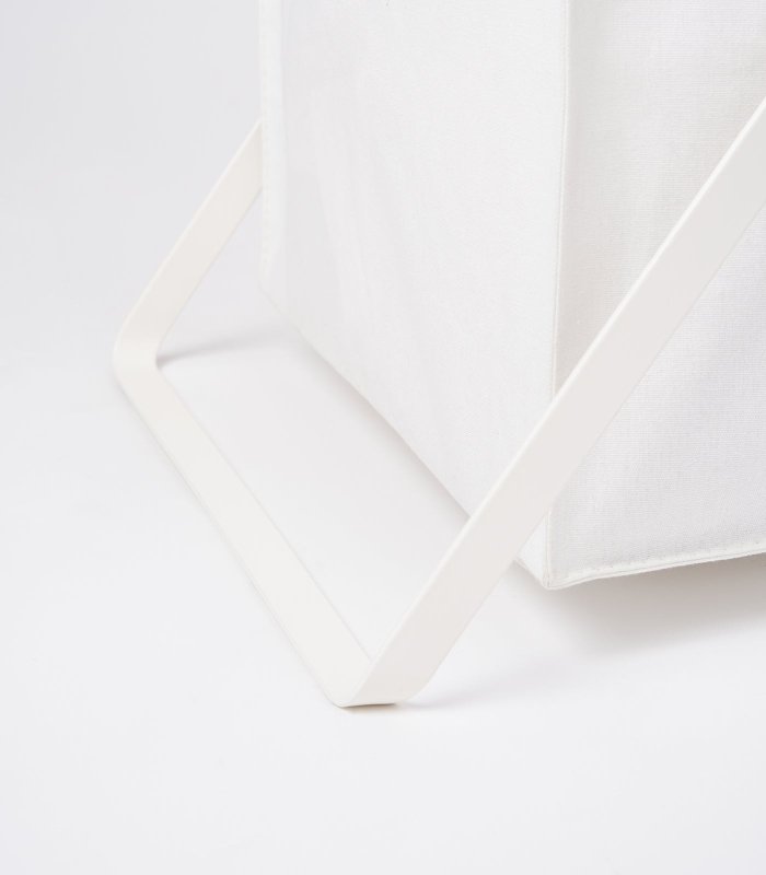 Laundry Hamper with Cotton Liner - Two Sizes - Steel + Cotton - FCHF CITY