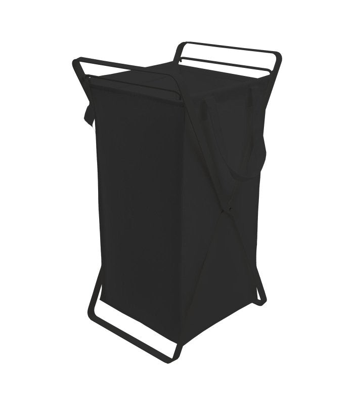 Laundry Hamper with Cotton Liner - Two Sizes - Steel + Cotton - FCHF CITY